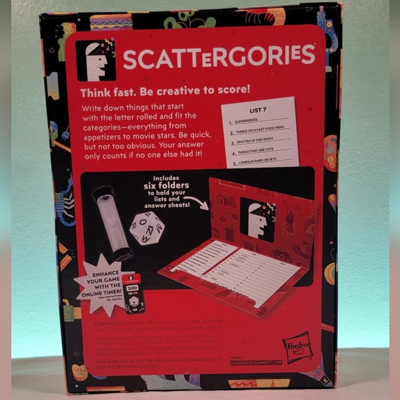 Scattergories game - Picture 2 of 3